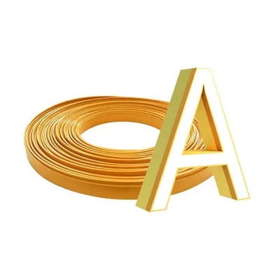 40 Meter Arrow Type 3d Channel Letter Making Channel Letter Signage Trim