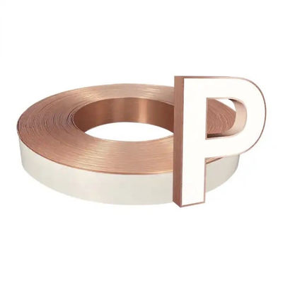 Black Glossy Channel Letter Trim Cap Matt 8 Inch Width Trim Cap Signage