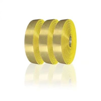 Brushed Gold Aluminium Trim Cap With Aluminum Hardness Aluminum Alloy Coil