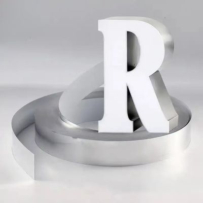 Led Signboard Coated Flat Aluminum Strip Profile For Channel Letter