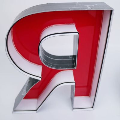 Adjustable Brightness Geometric Plastic Letterforms For Indoor Or Outdoor Use
