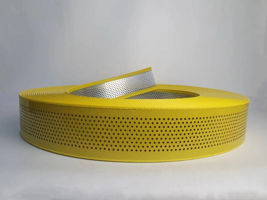 Yellow Aluminium Channel Coil Flexible Bending Profile With Hole For Elegant Edging Applications