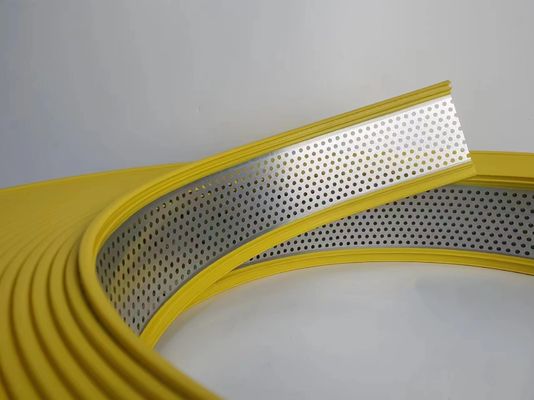 Yellow Aluminium Channel Coil Flexible Bending Profile With Hole For Elegant Edging Applications