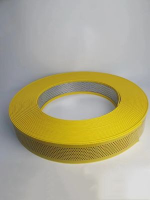 Yellow Aluminium Channel Coil Flexible Bending Profile With Hole For Elegant Edging Applications