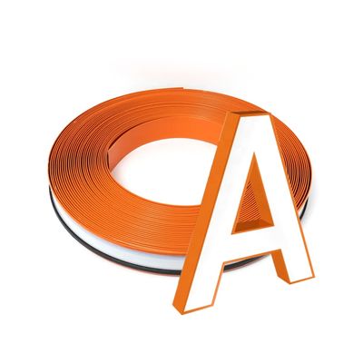 Channelume Aluminum Trim Cap with 50m Length and 5cm-13cm Width for Channel Letter Applications